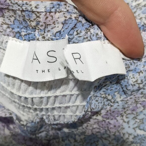 New ASTR the Label | Ruched Cami in Blue Ditsy Floral - Picture 13 of 13